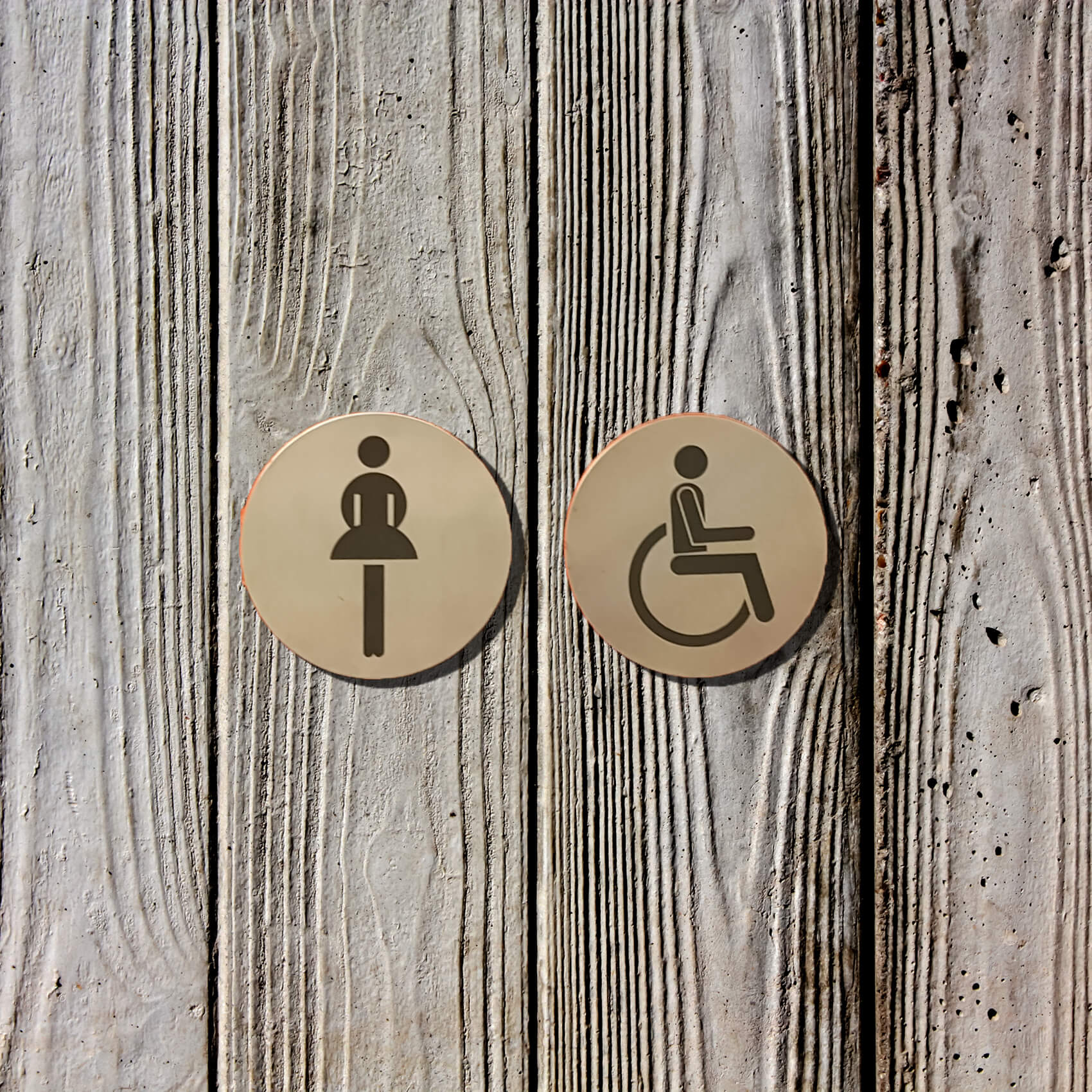 photo of accessible toilet built into powder room is not gender-neutral according to Ralph Stoove