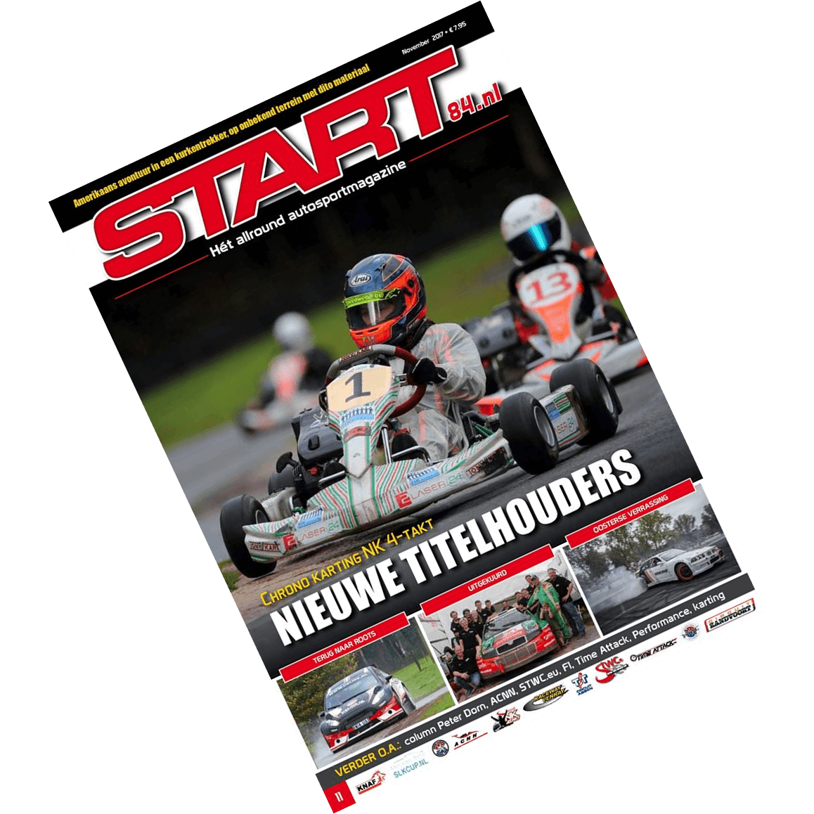 Cover van autosportmagazine Start 84 van oktober 2017 Chrono Karting editie met daarin bijdragen van Ralph Stoové