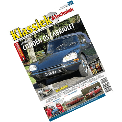 Cover van Klassiek en Techniek editie 238 van januari 2018 met een artikel van Ralph Stoove over de Ford Thunderbird Hardtop Flair Bird
