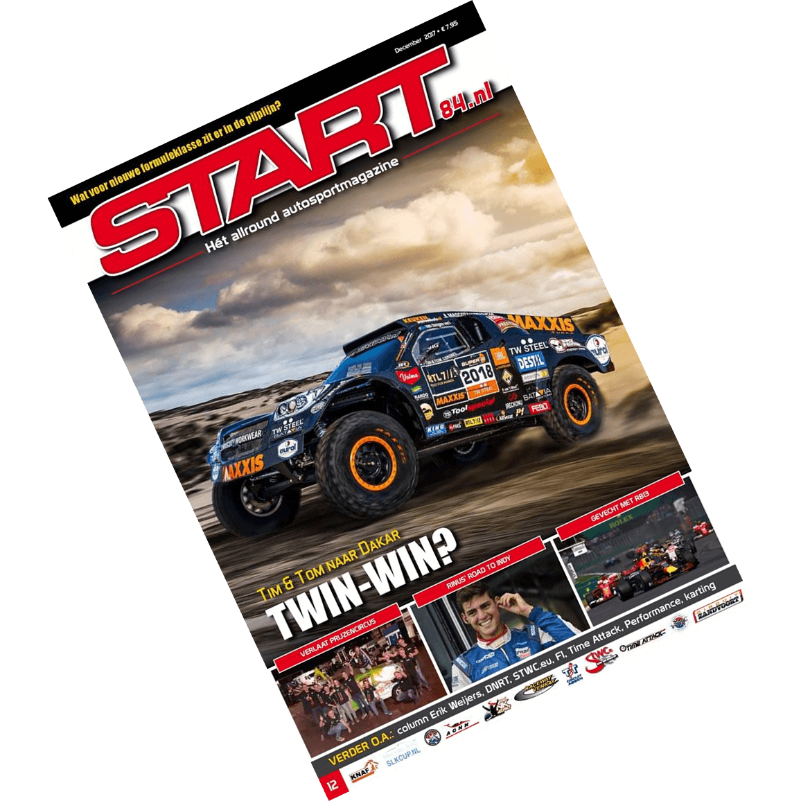 Cover van autosportmagazine Start 84 van feestmaand december 2017 met daarin bijdragen van Ralph Stoové