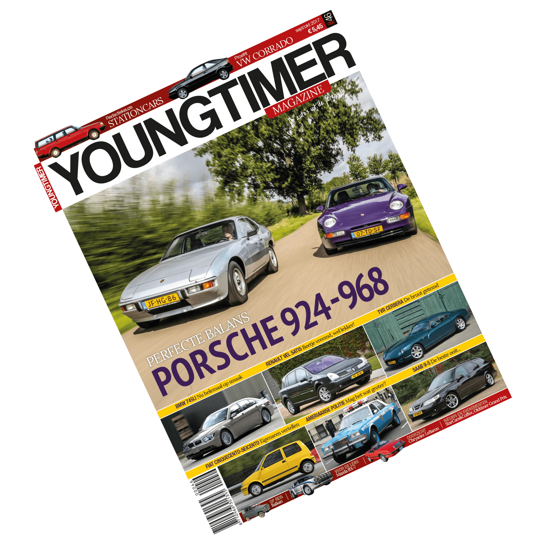 Cover van Youngtimer Magazine 46 september en oktober 2017 met fotoreportage van youngtimers uit Curaçao door Ralph Stoove