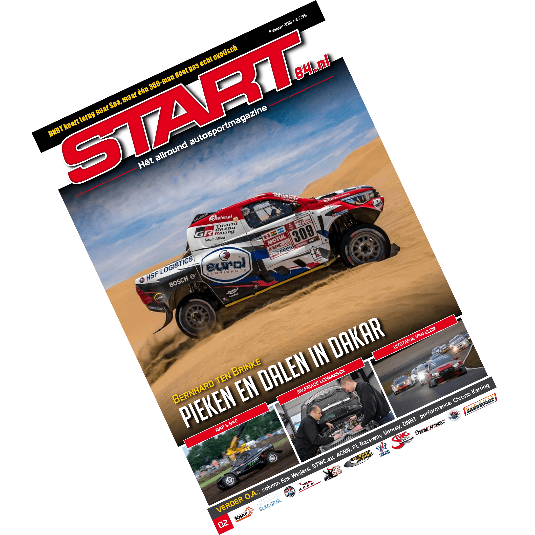 Cover van autosportmagazine Start 84 van februari 2018 met daarin bijdragen van Ralph Stoove