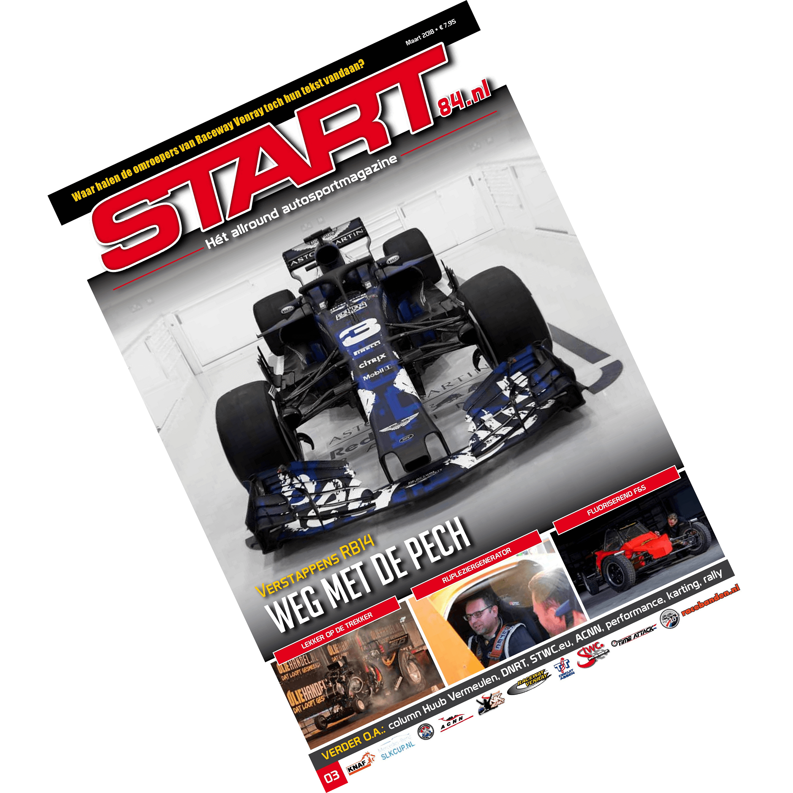 Cover van autosportmagazine Start 84 van maart 2018 met daarin bijdragen van Ralph Stoove